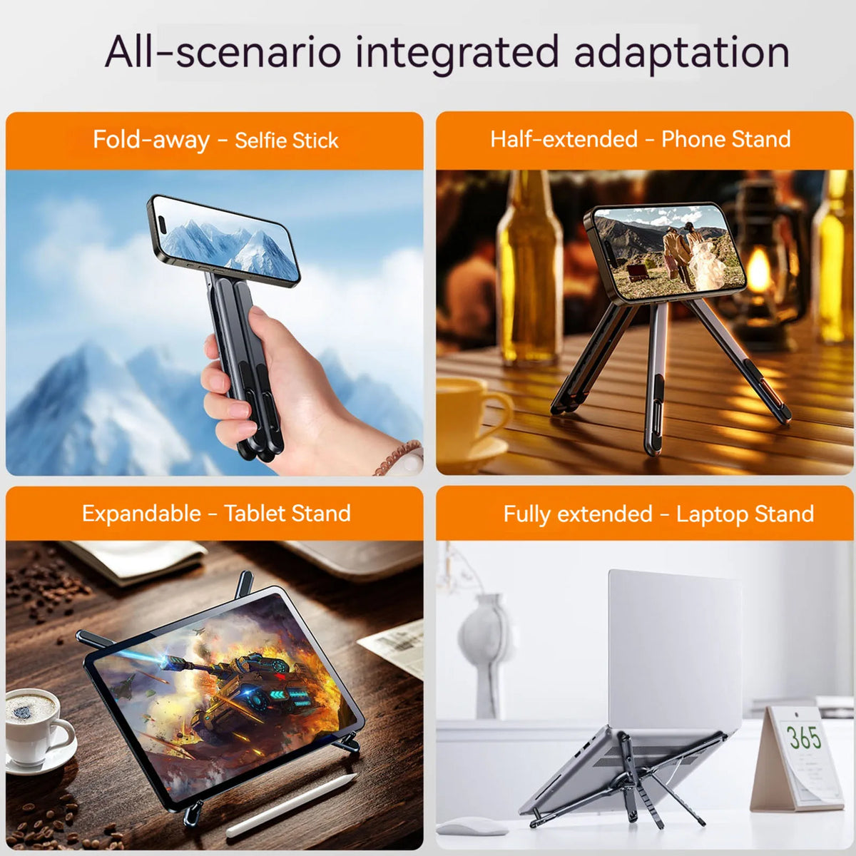 Magnetic Foldable Laptop & Phone Stand – Ergonomic, Portable & Ultra-Stable