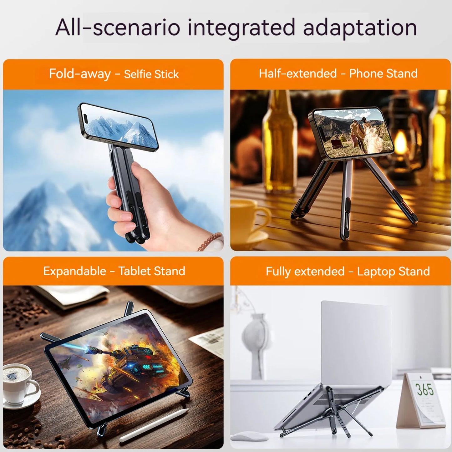 Magnetic Foldable Laptop & Phone Stand – Ergonomic, Portable & Ultra-Stable