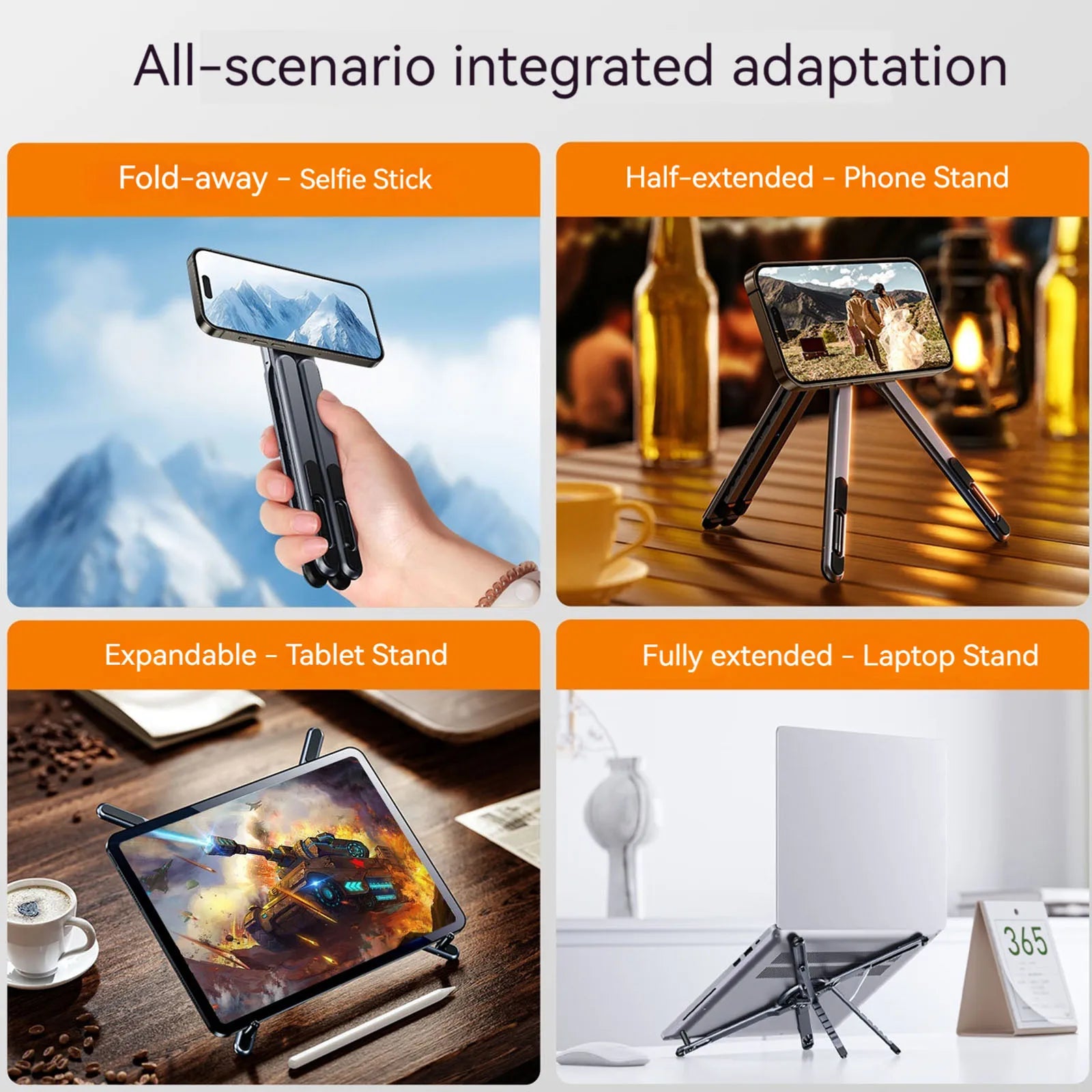 Magnetic Foldable Laptop & Phone Stand – Ergonomic, Portable & Ultra-Stable