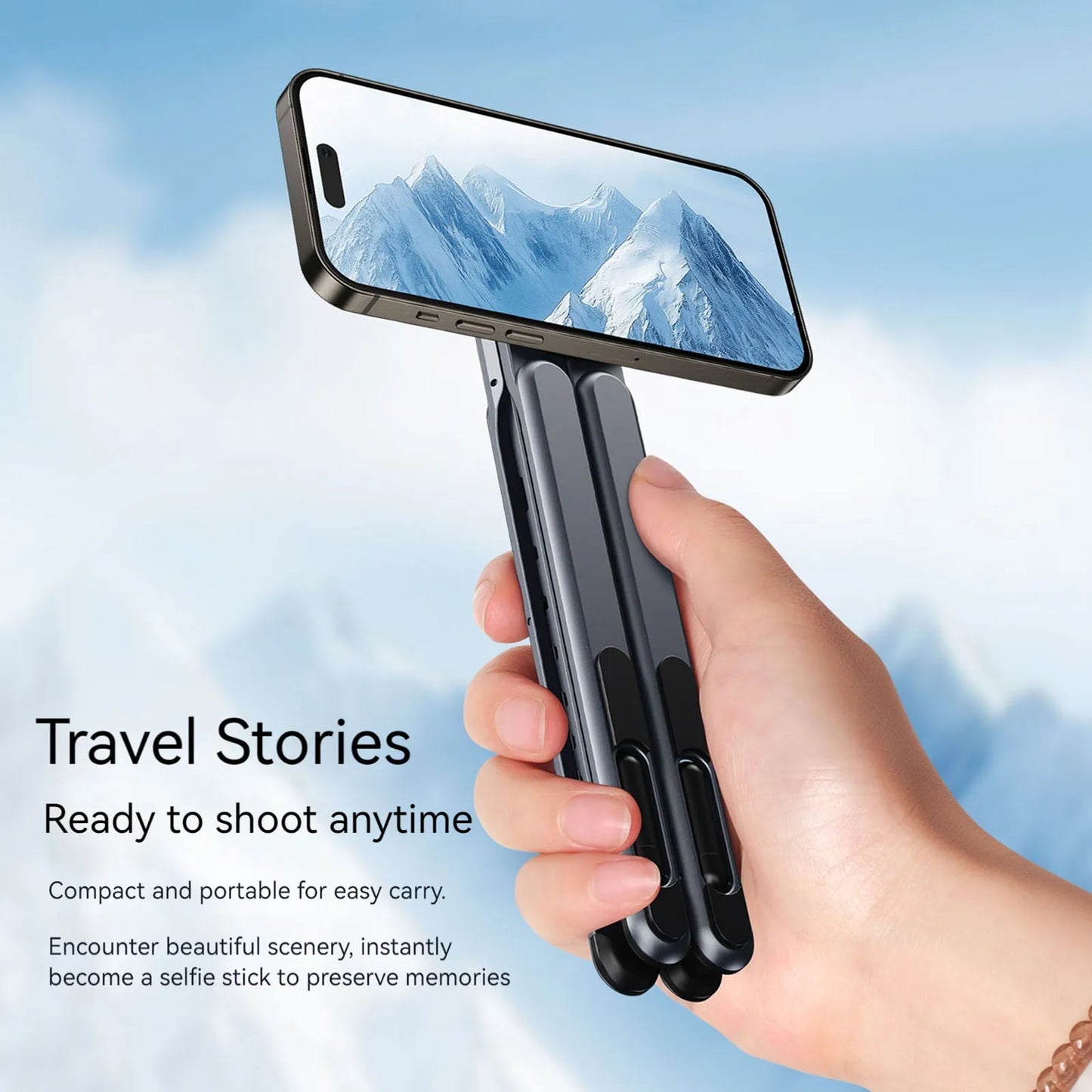 Magnetic Foldable Laptop & Phone Stand – Ergonomic, Portable & Ultra-Stable