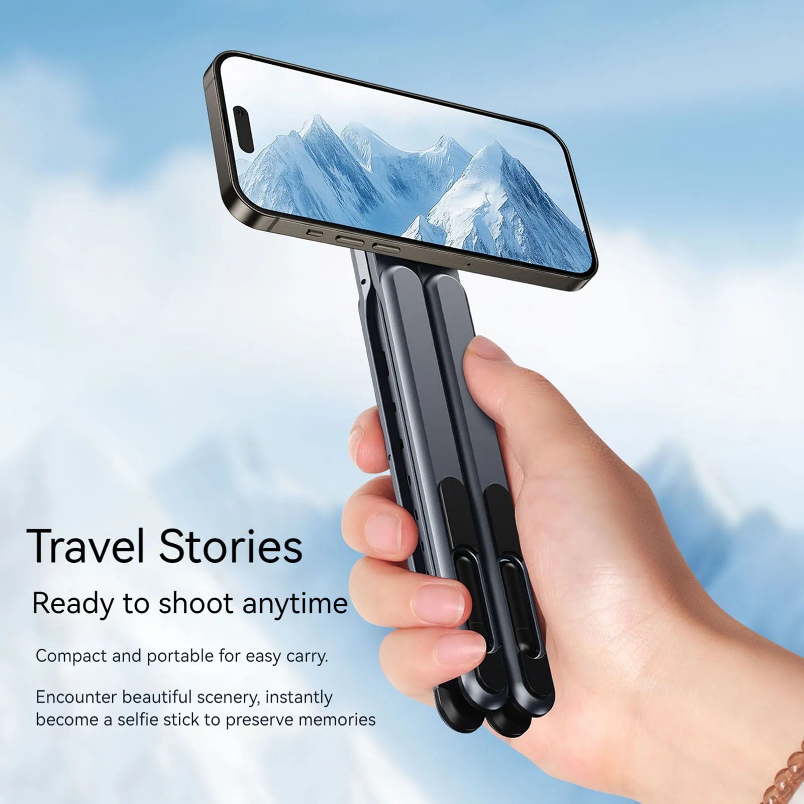 Magnetic Foldable Laptop & Phone Stand – Ergonomic, Portable & Ultra-Stable